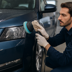 car detailing Rock Springs Ridge 7 mobile detailing near Rock Springs Ridge technician polishing car