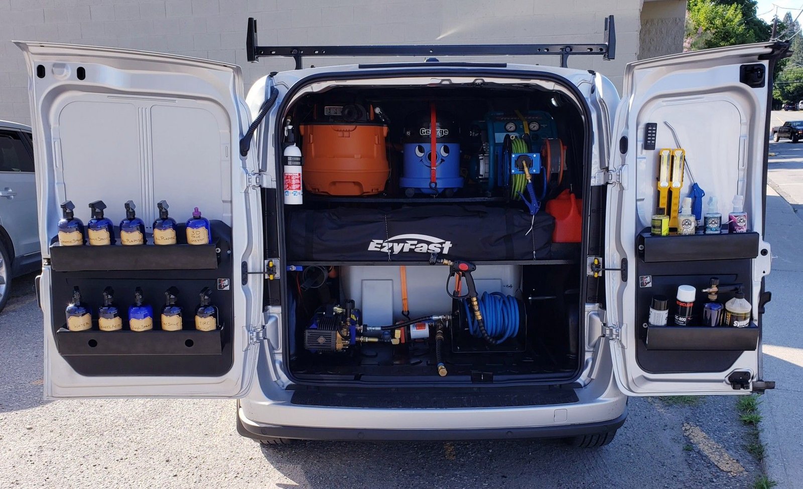 Generator setup showing How Mobile Detailers Power Their Equipment