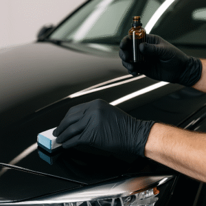 Best ceramic coating near Bear Lake Woods being applied by a professional