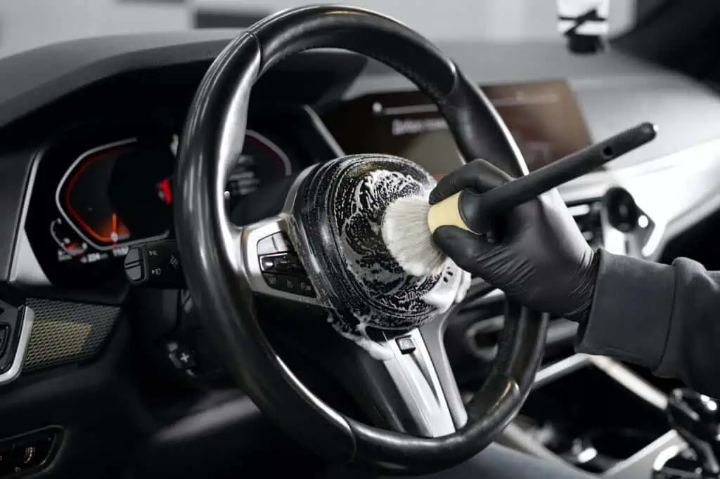 Car being cleaned as part of Mobile Detailing Packages